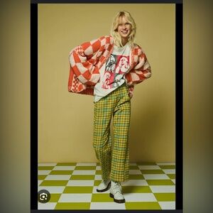 Free People wool plaid pants